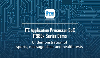 ITE UI Demonstration of sports, massage chair and health test